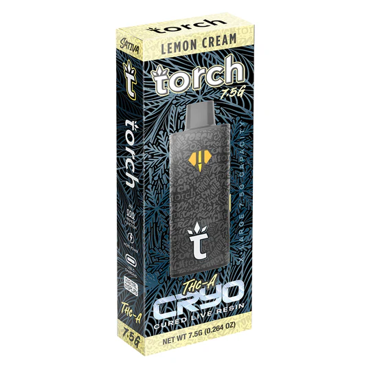 Torch Cryo Live Resin THC-A Lemon Cream Sativa 7,5 Gr Desechable 3