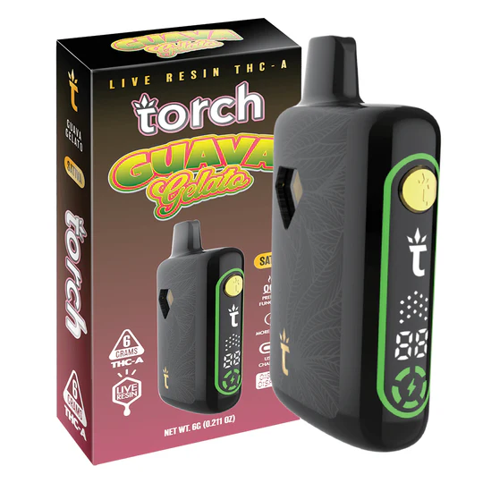Torch live resin THC-A Guava Gelato Vape THC | Sativa 6 Gr