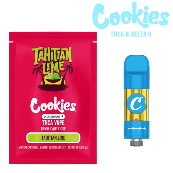 Cartuchos de THC Cookies Tahitian Lime Hibrido de 1g