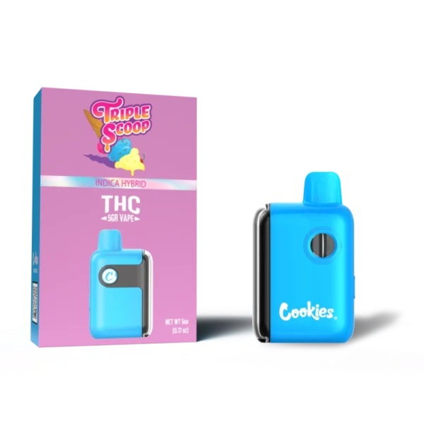 cookies triple scoop vape thc indica hybrid 5g 5000 puffs quito
