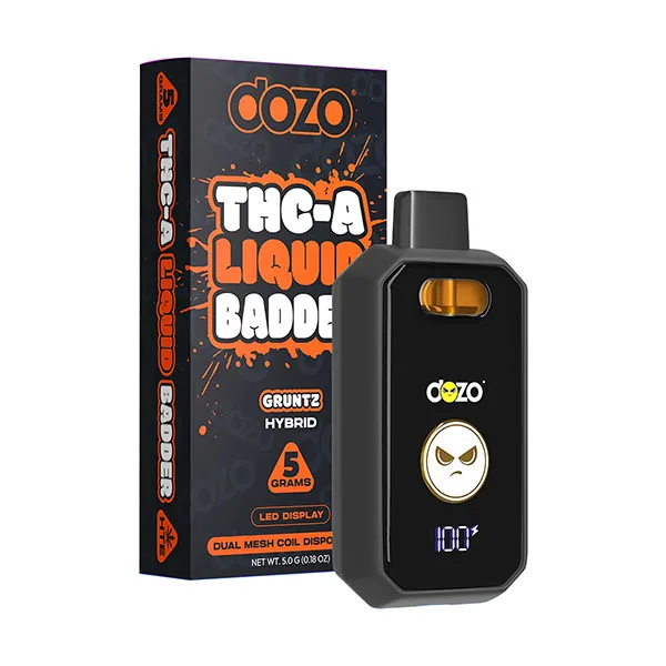 Dozo Gruntz Vape THC | Híbrido + THC-A + D9 THC Liquid Badger 1 Dozo Gruntz Vape THC 5G híbrido con 5000 puffs en Ecuador