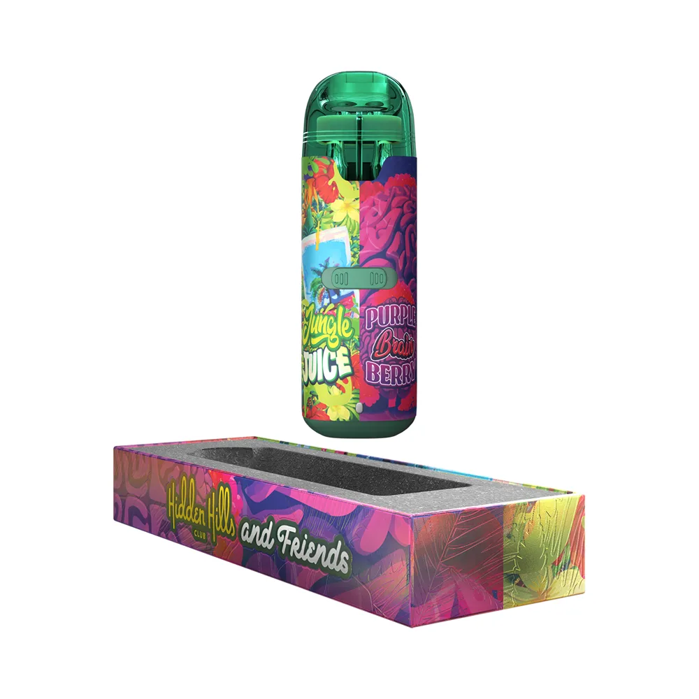 Hidden Hills Jungle Juice x Purple Brain Berry Doble Sabor Vape THC | Híbrido (Sativa + Índica) 1 Vape de THC marca hidden Hills doble sabor Jungle Juice x Purple Brain Berry
