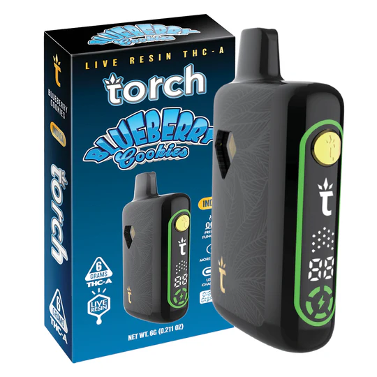 Vape para fumar THC Torch Blueberry Cookies con envío a domicilio en Ecuador