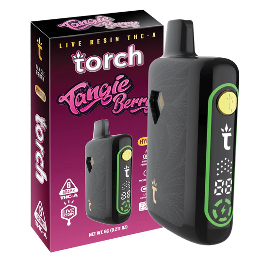 Vape para fumar THC Torch Tangie Berry desechable con envío a domicilio en Ecuador
