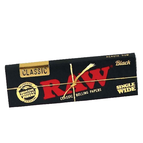 Papel Raw Black Single Wide 70mm