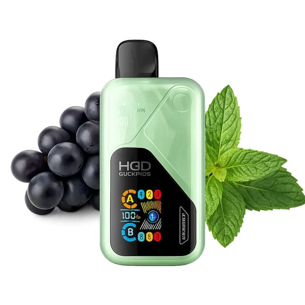 vape sabor grape ice mint hqd