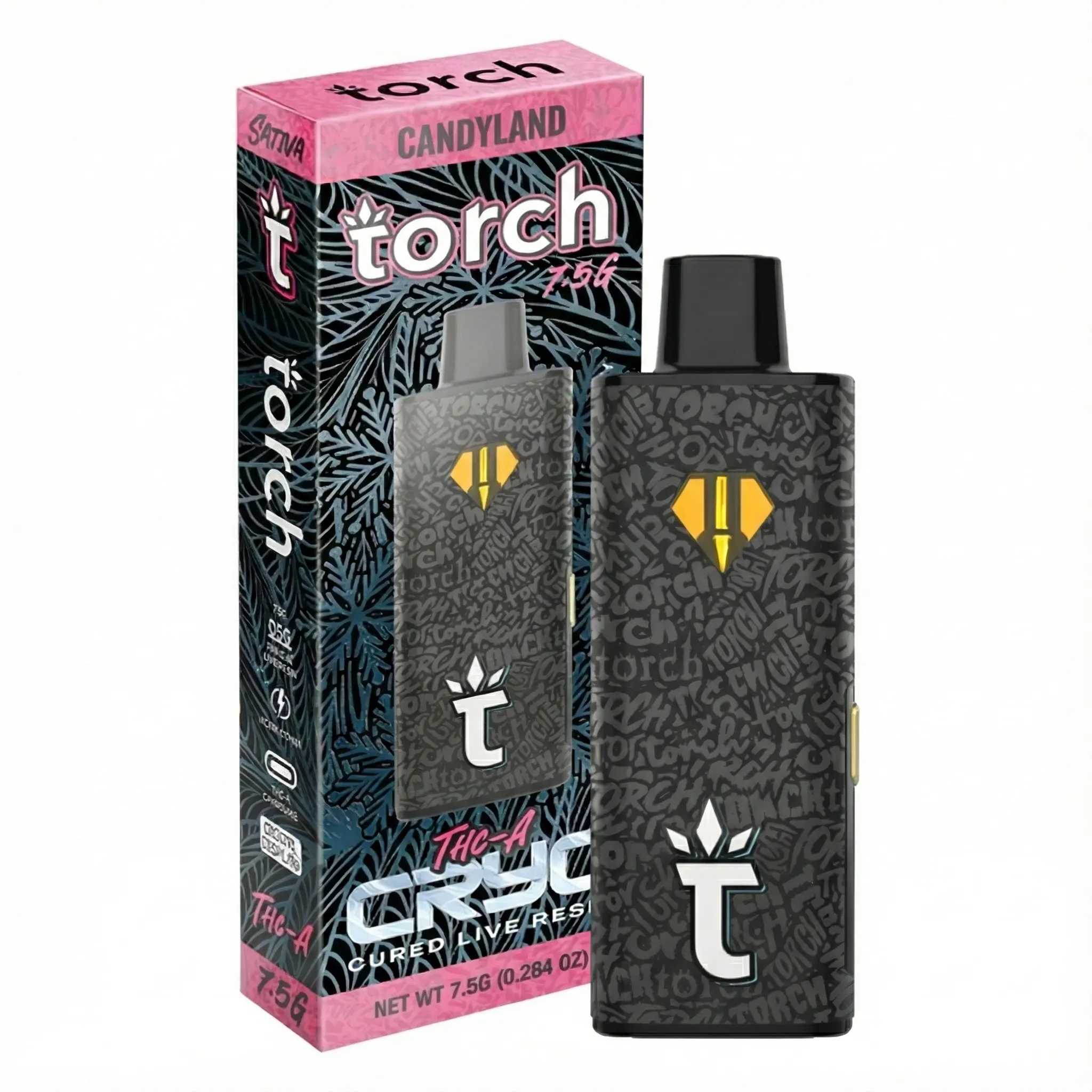 Empaque original Torch Pulse Live Resin THC-A 7.5 gramos