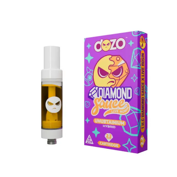 Vaporizador de Diamond Sauce Dozo Unubtainium con resistencia cerámica para un flujo de vapor constante y puro.