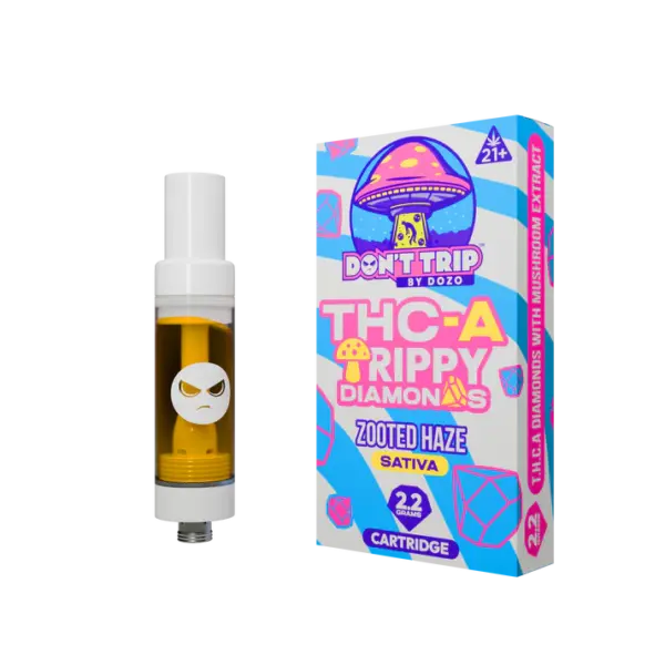 Dozo Trippy Diamonds 2.2g Zooted Haze Cart THC | Sativa