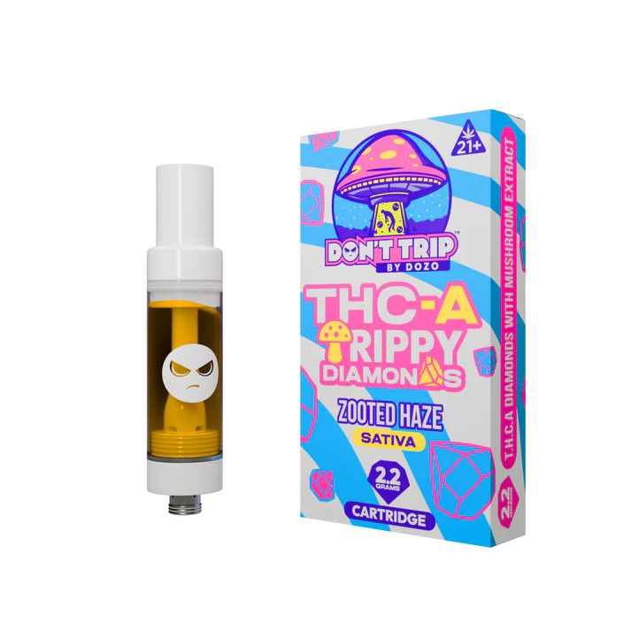 dozo trippy diamonds zooted haze cart 2.2g ecuador