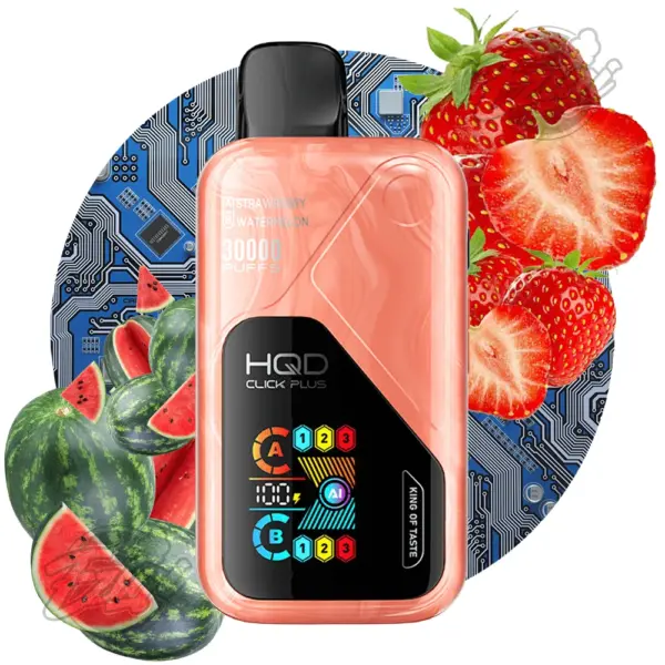 Vapeador original HQD Click Plus 30k disponible con envío express 24 horas en Quito y Guayaquil.