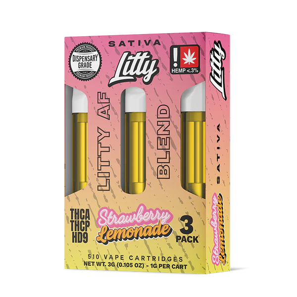 Pack de 3 unidades de diamond sauce cart Sativa sabor fresa y limón envío discreto.