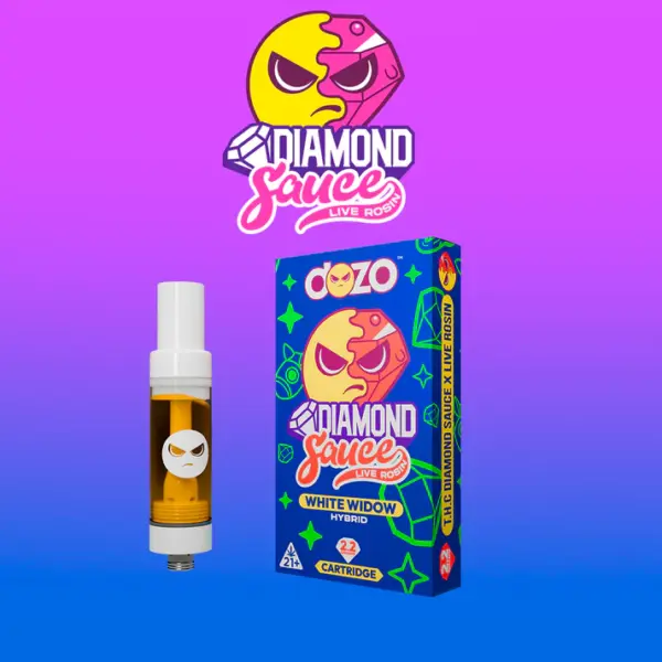 Dozo Diamond Sauce 2.2g White Widow Cart THC | Híbrido