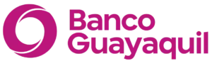 Anuncio de Banco de Guayaquil promocionando la solicitud rápida de Tarjeta de Crédito. Incluye el logotipo de la marca e íconos financieros.