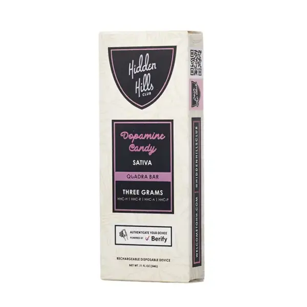 hidden hills quadra bar 3g dopamine candy 2