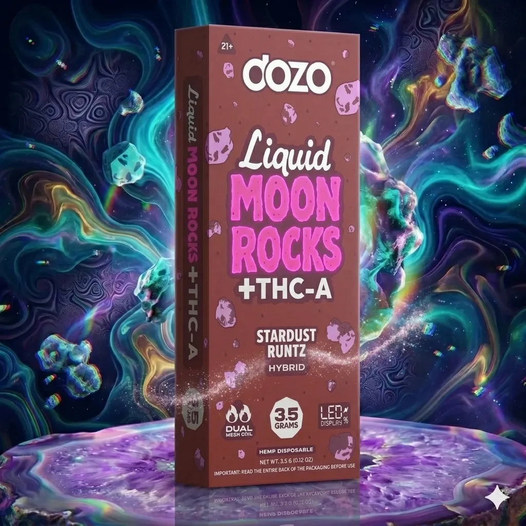 Dozo Moon Rocks 3.5 gr | Híbrido Stardust Runtz 1 Stardust Runtz Híbrido Wax Vape con puerto de carga USB-C – Guayaquil Ecuador