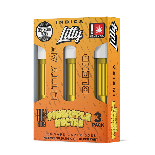 Litty AF Blend Pineapple Nectar Pluma de Wax Indica 3x1g THCA THCP – Comprar en Ecuador