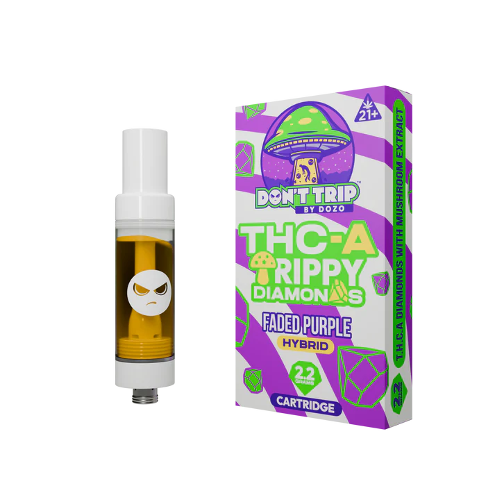 Cartucho wax híbrido Faded Purple 2.2G con diamantes THC-A Dozo – Envío a Quito y Guayaquil Ecuador
