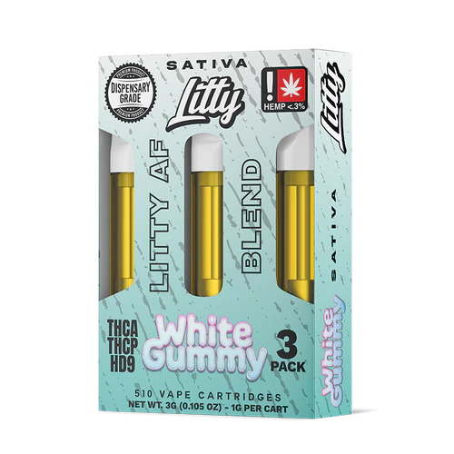 Pluma de Wax Sativa Ecuador White Gummy Litty AF Blend 3x1g THCA THCP