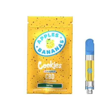 Cookies Cart Apples and Bananas 1 gr Sativa 12 cartucho cookies apples and bananas hibrido 1g empaque original