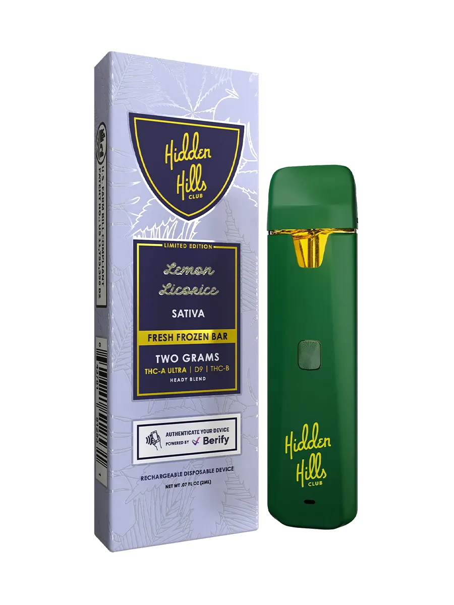 wax vape hidden hills lemon licorice sativa 2g ecuador