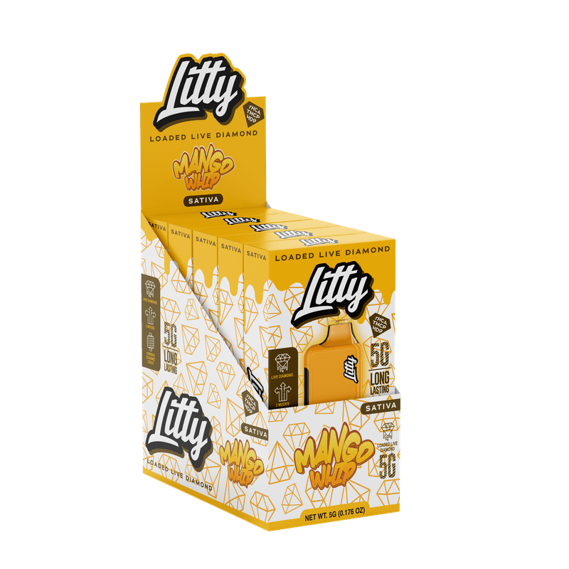 Litty Mango Whip Vape Desechable THC-A 5G | Sativa 4 vape desechable sativa litty mango whip 5g pack multiple