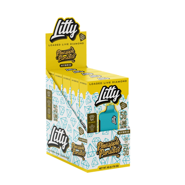 Litty Pineapple Paradise Vape Desechable THC-A 5G | Híbrido 4 vape desechable hibrido litty pineapple paradise 5g pack multiple