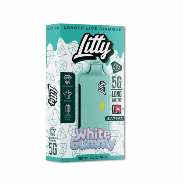 vape desechable sativa litty white gummy 5g