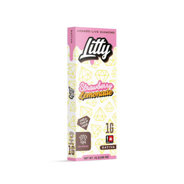 vape desechable sativa litty strawberry lemonade 1g