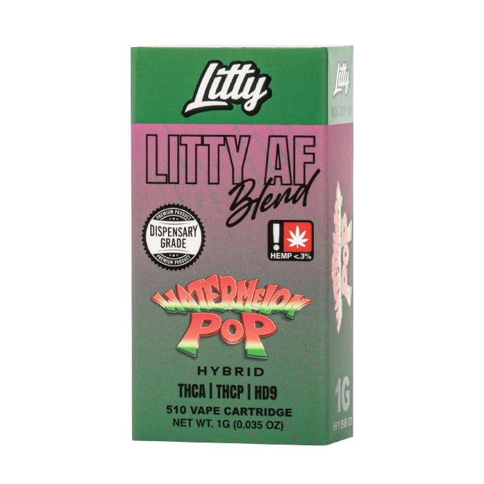 Litty AF Blend Cartucho 1G Watermelon Pop | Híbrido 13 cartucho THCA híbrido Ecuador Watermelon Pop