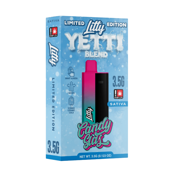 vape desechable sativa litty yetti candy gas 3.5g