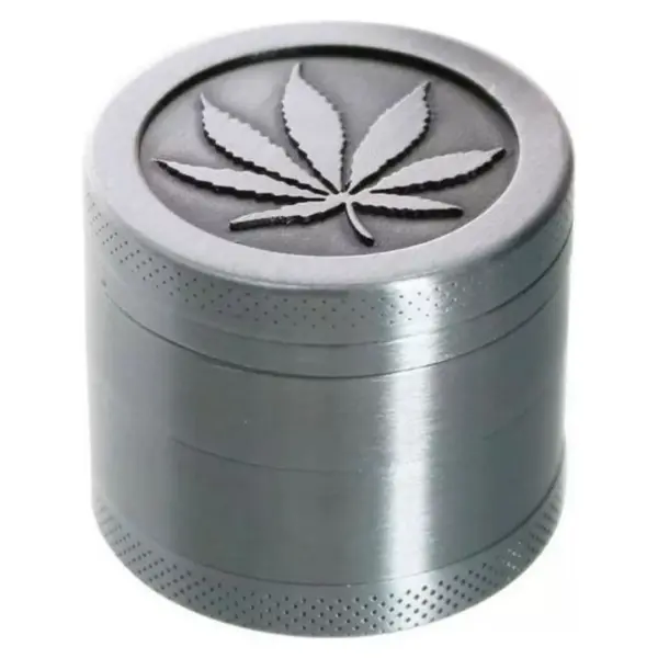 Grinder metálico de 4 partes 40 mm diseño Hoja, Seeds Ecuador