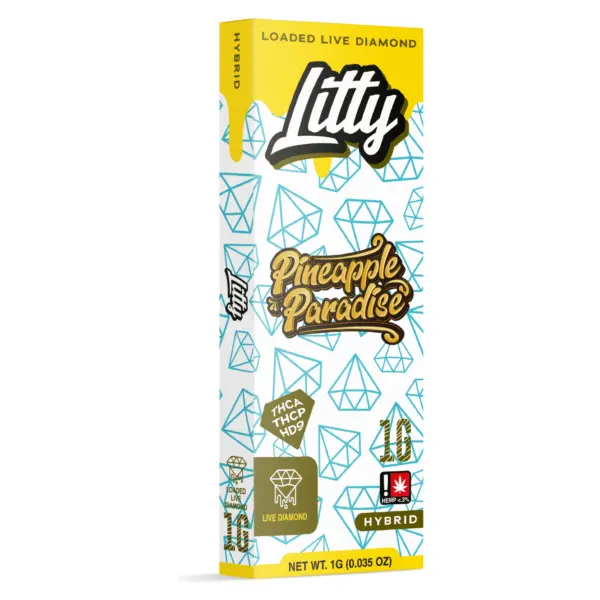 Vape desechable Litty Pineapple Paradise 1G híbrido Loaded Live Diamond - Ecuador