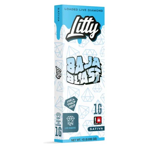 Vape desechable Litty Baja Blast 1G sativa Loaded Live Diamond - Ecuador