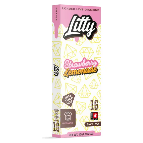 Vape desechable Litty Strawberry Lemonade 1G sativa Loaded Live Diamond - Ecuador