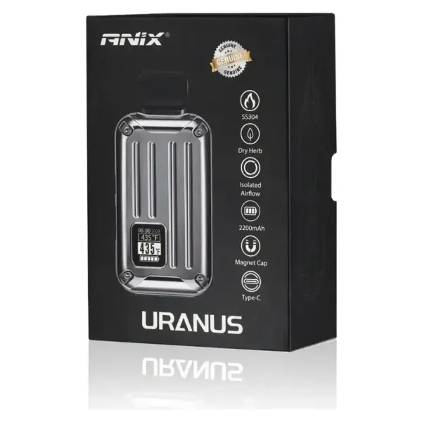 Caja del vaporizador herbal ANIX Uranus de 2200 mAh con pantalla OLED para hierba seca, Ecuador